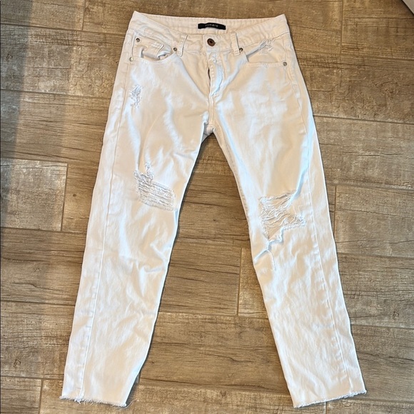 Numero women’s  White Distressed Jeans - Picture 1 of 3